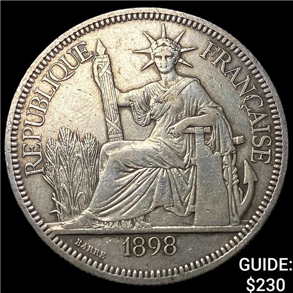 1898 French Indo-China .7813oz Silver Piastre