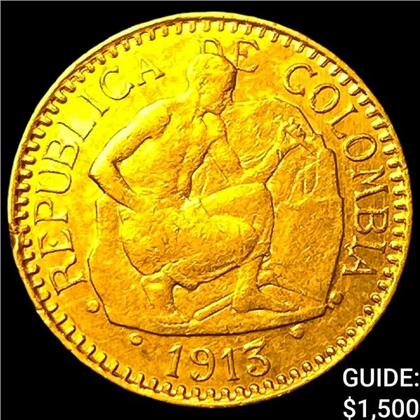 1913 Colombia Gold 2.5 Pesos .1177 AGW