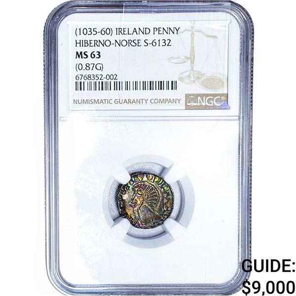 [1035-60] Ireland Silver Penny Hibeneo-Norse S-6132 NGC MS63