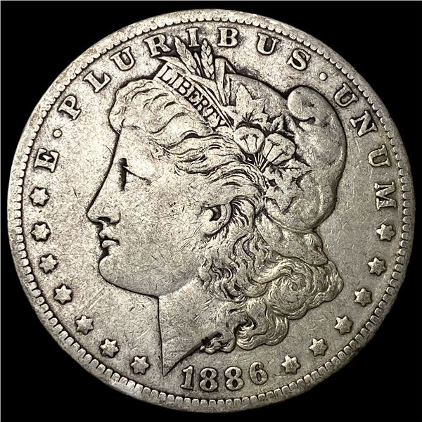 1886-O Silver Morgan Dollar ABOUT  UNCIRCULATED