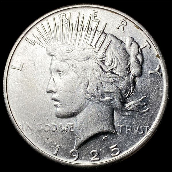 1925-S Silver Peace Dollar CLOSELY UNCIRCULATED