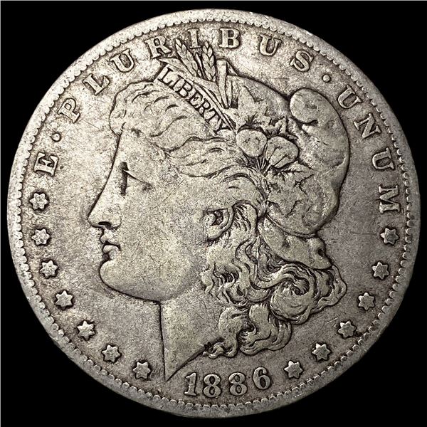 1886-O Silver Morgan Dollar ABOUT  UNCIRCULATED
