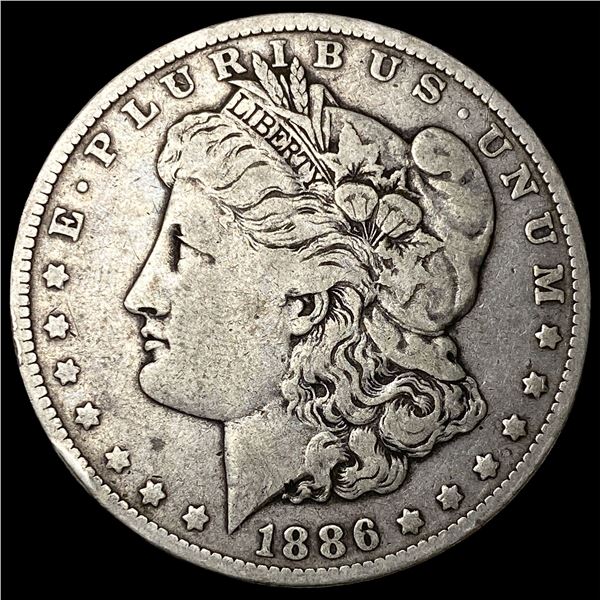 1886-O Silver Morgan Dollar ABOUT  UNCIRCULATED