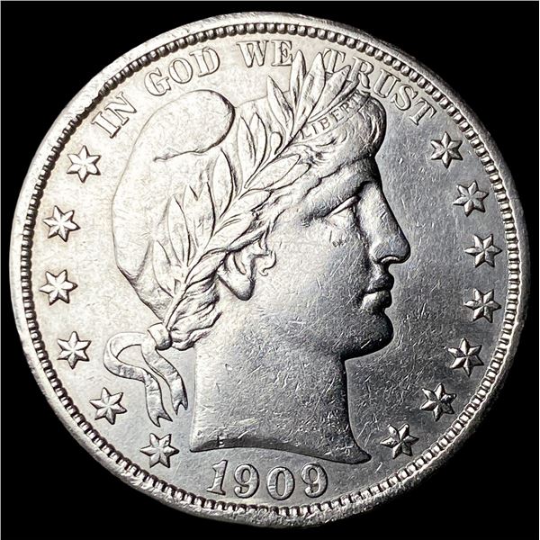 1909 Barber Half Dollar CLOSELY UNCIRCULATED