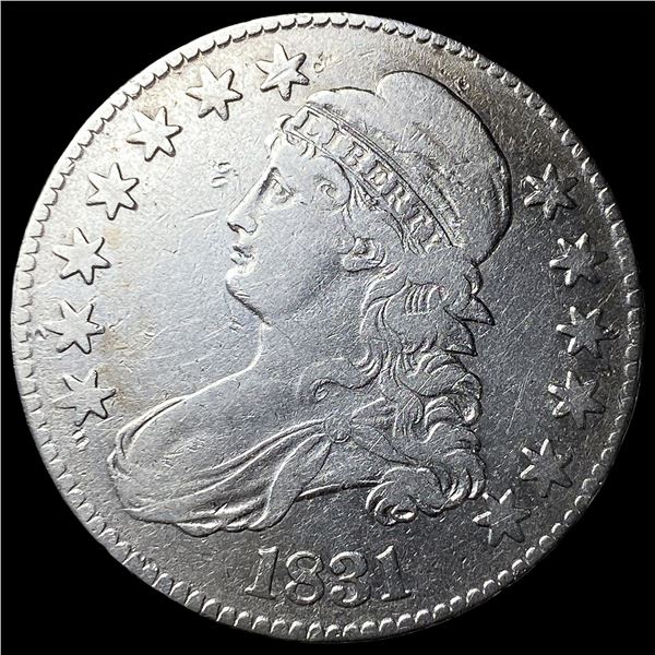 1831 Capped Bust Half Dollar NEARLY  UNCIRCULATED