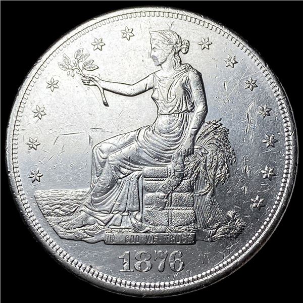 1876-S Silver Trade Dollar CLOSELY  UNCIRCULATED
