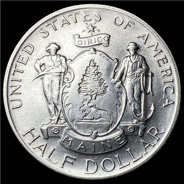 1920 Silver Maine Half Dollar CHOICE AU