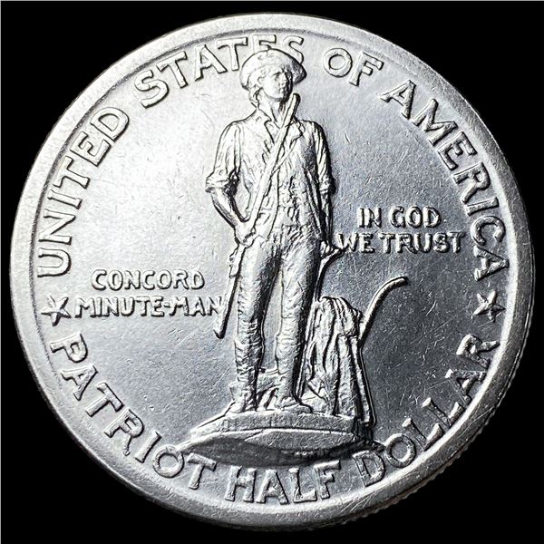 1925 Silver Lexington-Concord Half Dollar UNCIRCULATED