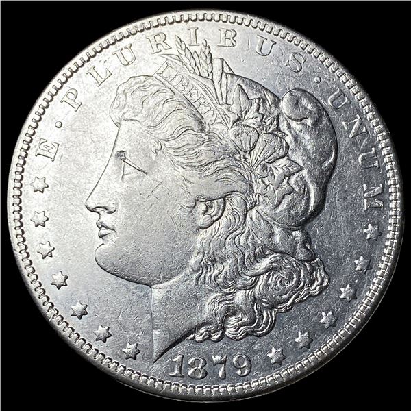 1879-S Rev 78 Silver Morgan Dollar NEARLY UNCIRCULATED