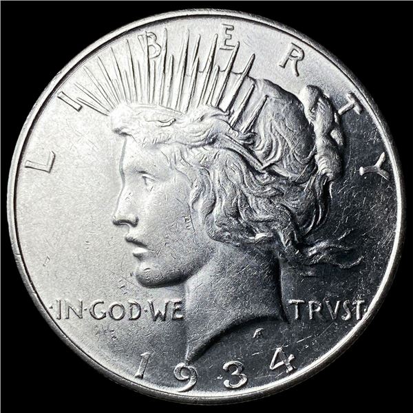 1934-D Silver Peace Dollar CHOICE AU