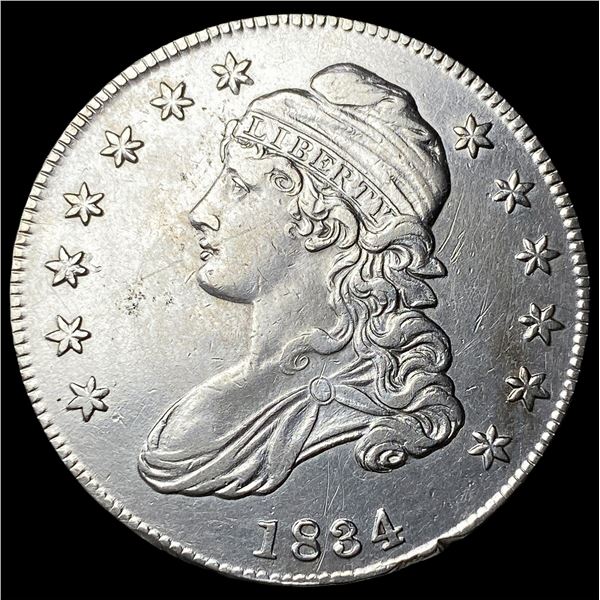 1834 Capped Bust Half Dollar CLOSELY  UNCIRCULATED