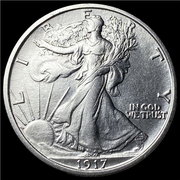 1917-S Walking Liberty Half Dollar CLOSELY UNCIRCULATED