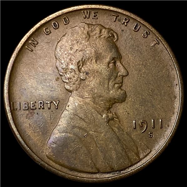 1911-S Lincoln Wheat Cent HIGH GRADE