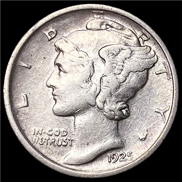 1925-D Silver Mercury Dime CLOSELY UNCIRCULATED