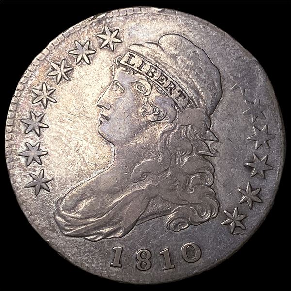 1810 Capped Bust Half Dollar NEARLY  UNCIRCULATED