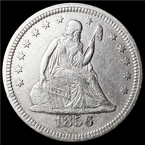 1856 Seated Liberty Quarter NEARLY  UNCIRCULATED