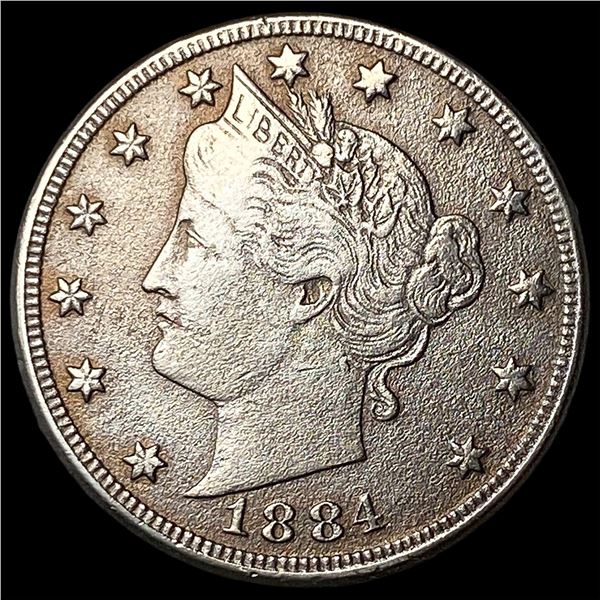 1884 Liberty Head Nickel NEARLY UNCIRCULATED