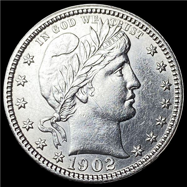 1902-O Barber Silver Quarter UNCIRCULATED