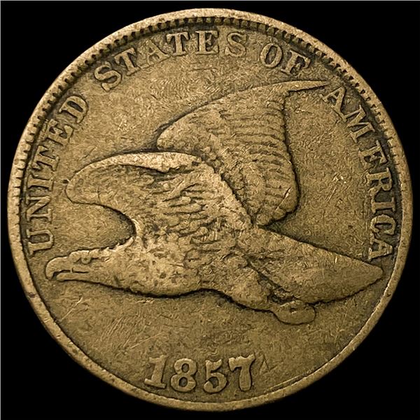 1857 Flying Eagle Cent NEARLY UNCIRCULATED
