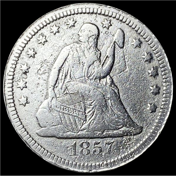 1857 Seated Liberty Quarter HIGH GRADE