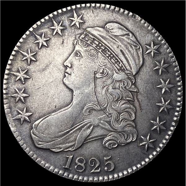 1825 Capped Bust Half Dollar CLOSELY  UNCIRCULATED