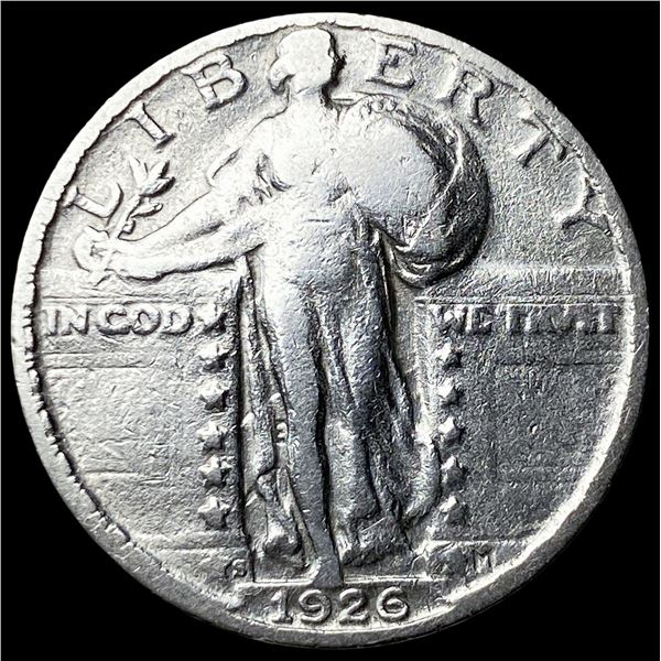 1926-S Standing Liberty Silver Quarter LIGHTLY CIRCULATED