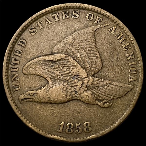 1858 Flying Eagle Cent NEARLY UNCIRCULATED