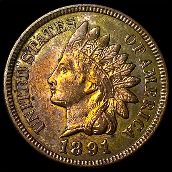 1891 Indian Head Cent CLOSELY UNCIRCULATED