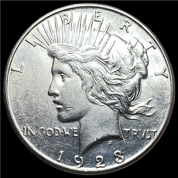 1923-S Silver Peace Dollar CHOICE AU