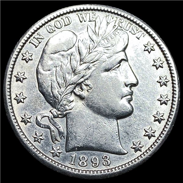 1893-O Silver Barber Half Dollar CLOSELY  UNCIRCULATED
