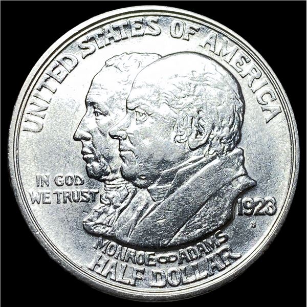 1923-S Silver Monroe Doctrine Half Dollar CLOSELY UNCIRCULATED