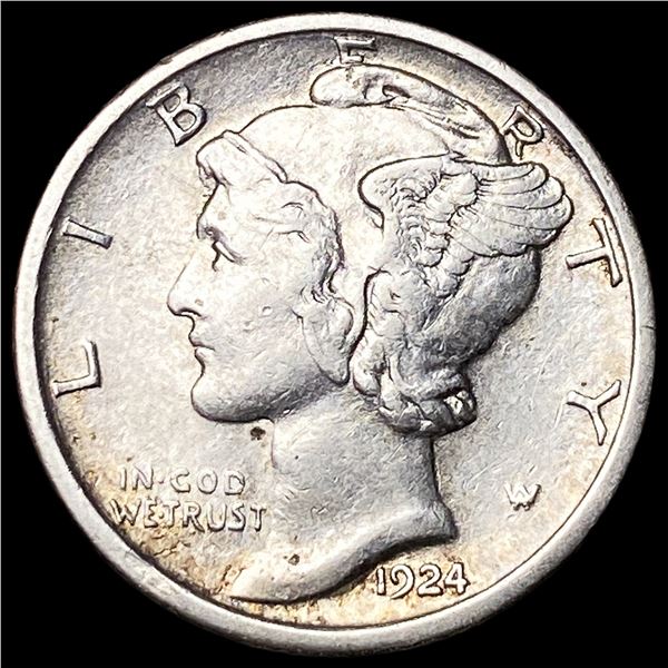 1924-S Silver Mercury Dime CLOSELY  UNCIRCULATED