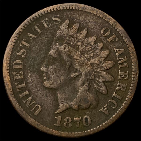1870 Indian Head Cent LIGHTLY CIRCULATED