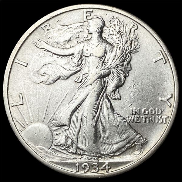 1934-S Silver Walking Liberty Half Dollar CLOSELY UNCIRCULATED