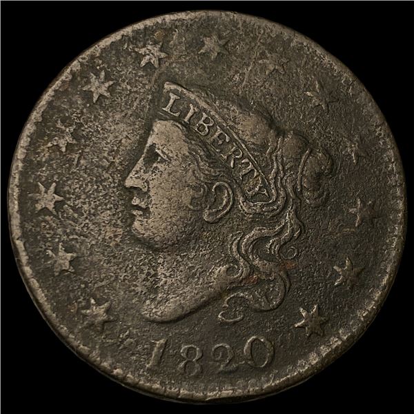 1820 Coronet Head Large Cent HIGH GRADE