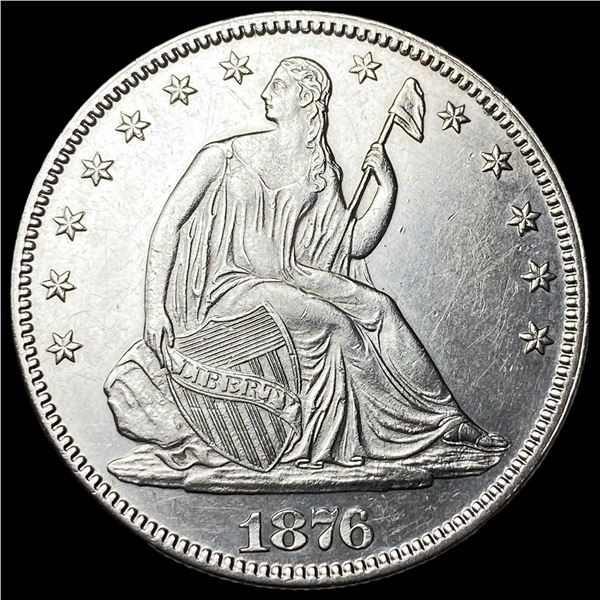 1876 Seated Liberty Half Dollar CHOICE AU