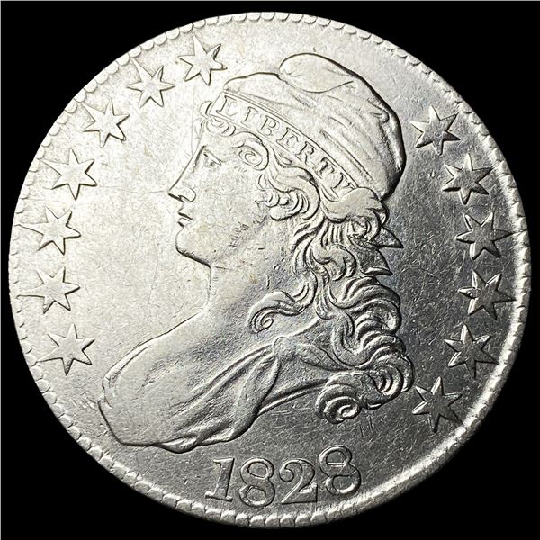 1828 Capped Bust Half Dollar CLOSELY  UNCIRCULATED