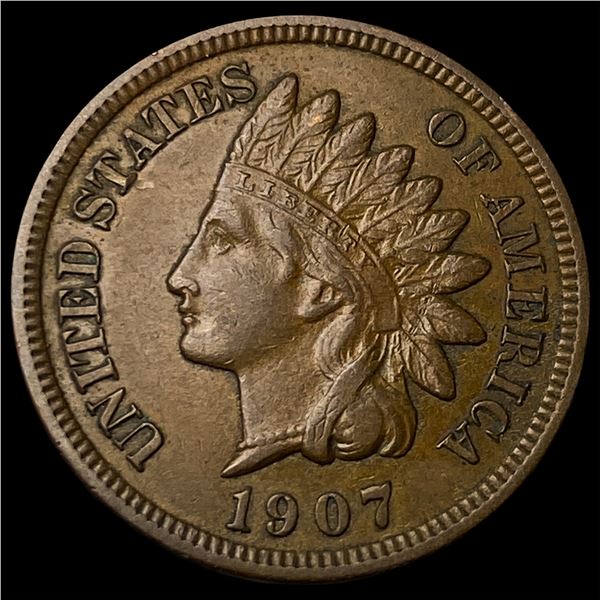 1907 Indian Head Cent CHOICE AU