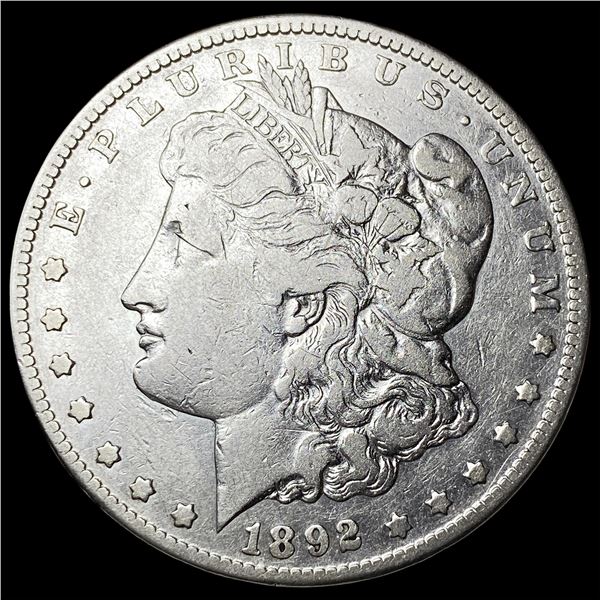 1892-CC Silver Morgan Dollar LIGHTLY  CIRCULATED
