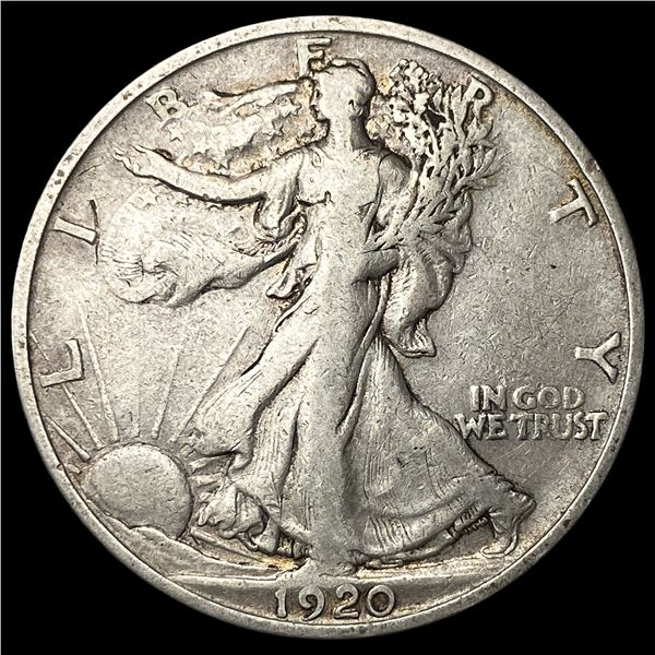 1920-S Silver Walking Liberty Half Dollar  NICELY CIRCULATED