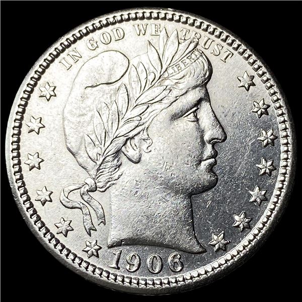 1906 Silver Barber Quarter UNCIRCULATED