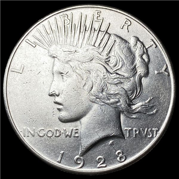 1928-S Silver Peace Dollar CLOSELY UNCIRCULATED