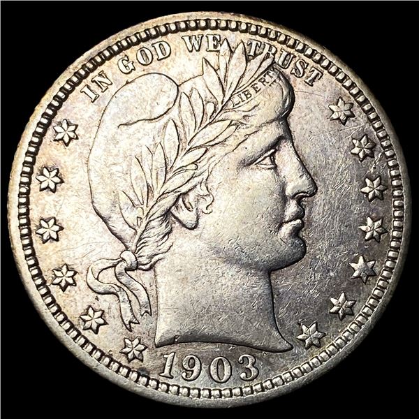 1903-S Silver Barber Quarter CLOSELY  UNCIRCULATED