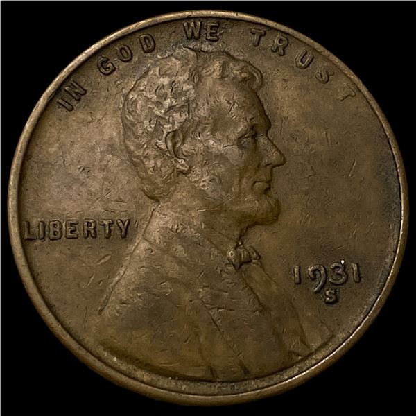 1931-S Lincoln Wheat Cent NEARLY UNCIRCULATED
