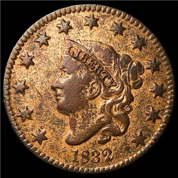 1832 Coronet Head Large Cent NEARLY  UNCIRCULATED