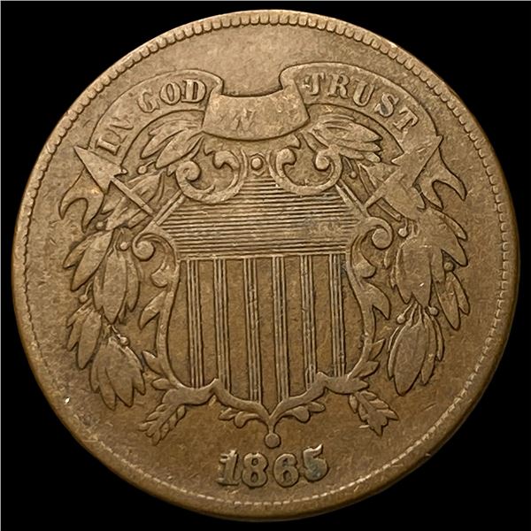 1865 Two-Cent Piece LIGHTLY CIRCULATED