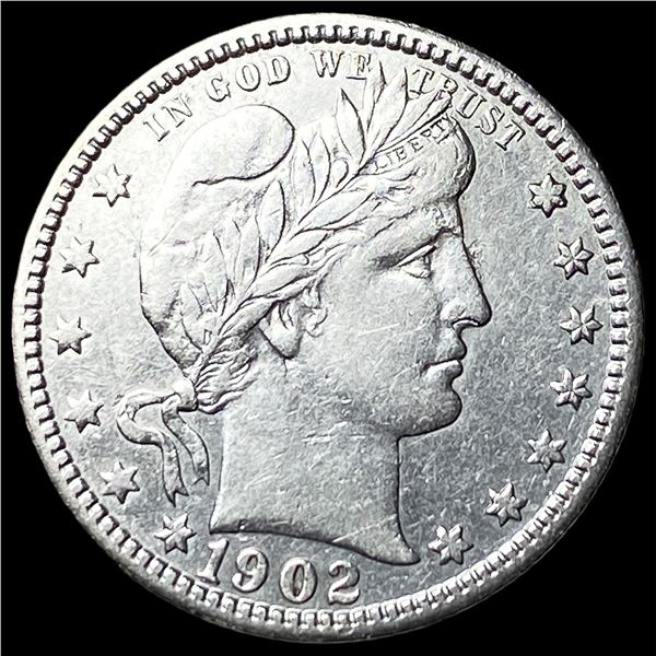 1902 Barber Silver Quarter CLOSELY  UNCIRCULATED