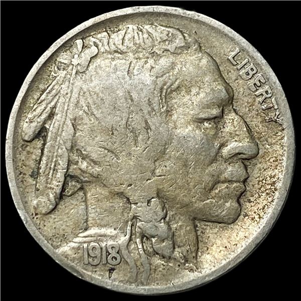 1918-S Buffalo Nickel LIGHTLY CIRCULATED