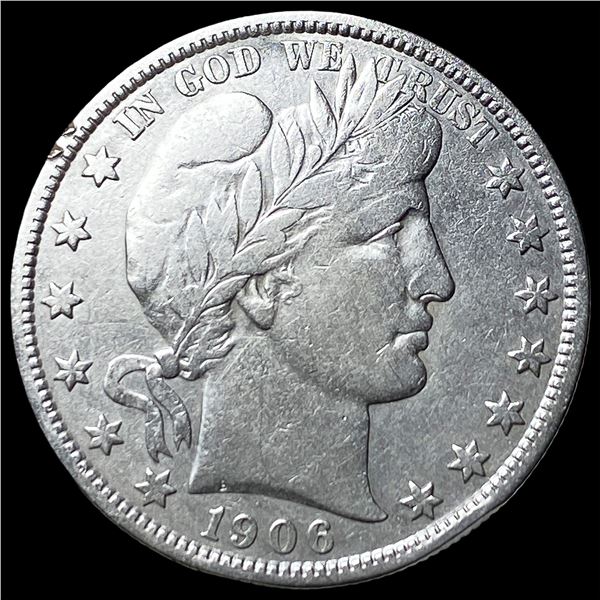 1906 Silver Barber Half Dollar NEARLY UNCIRCULATED