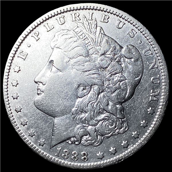 1888-O Hot Lips Silver Morgan Dollar NEARLY UNCIRCULATED